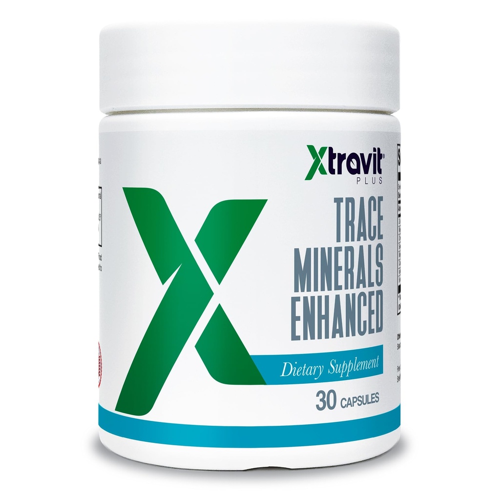 Trace Minerals Enhanced Supplement – Multi Mineral Complex for Men & Women with Zinc, Selenium, Boron, Chromium & Iodine - May Support Energy, Hydration & Immunity - Non-GMO, 30 Capsules