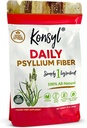 Konsyl Daily Psyllium Fiber Powder ← 100% All-Natural Psyllium Husk for Gut & Digestive Health ← No Sugar, No Fillers 90 Serviciones (540g)