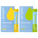 Proper Hydration Sticks – Electrolyte Powder Drink Mix Packets with Trace Minerals for Rapid Hydration + Naturally Flavored – No Artificial Sweeteners – Lemon Lime