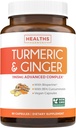 Suplemento Turmeric y Ginger (No-GMO) 1980mg Servir - Curcumina Turmérica con Bioperina de Pepper Negro, Extracto de jengibre, y 95% Curcuminoides Polvo - Tumérico Soporte Conjunto Suplemento - 90 cápsulas