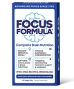 Focus Formula Nootropic Brain Supplement, Focus Capsules for Concentration, Supports Energy, Brain Booster with GABA, DMAE, and BACOPA, Memory Support Supplement, Cognitive Support, 60 Veggie Tablets