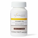 Terapéutica Integrativa Vitamina D3 125 mcg - Suplemento Vitamina D para la Salud de Huesos &amp; Soporte Inmunitario* - Sin gluten &amp; sin lácteos - Chocolate saboreado, 90 Tabletas Chewable (90 Servimientos)