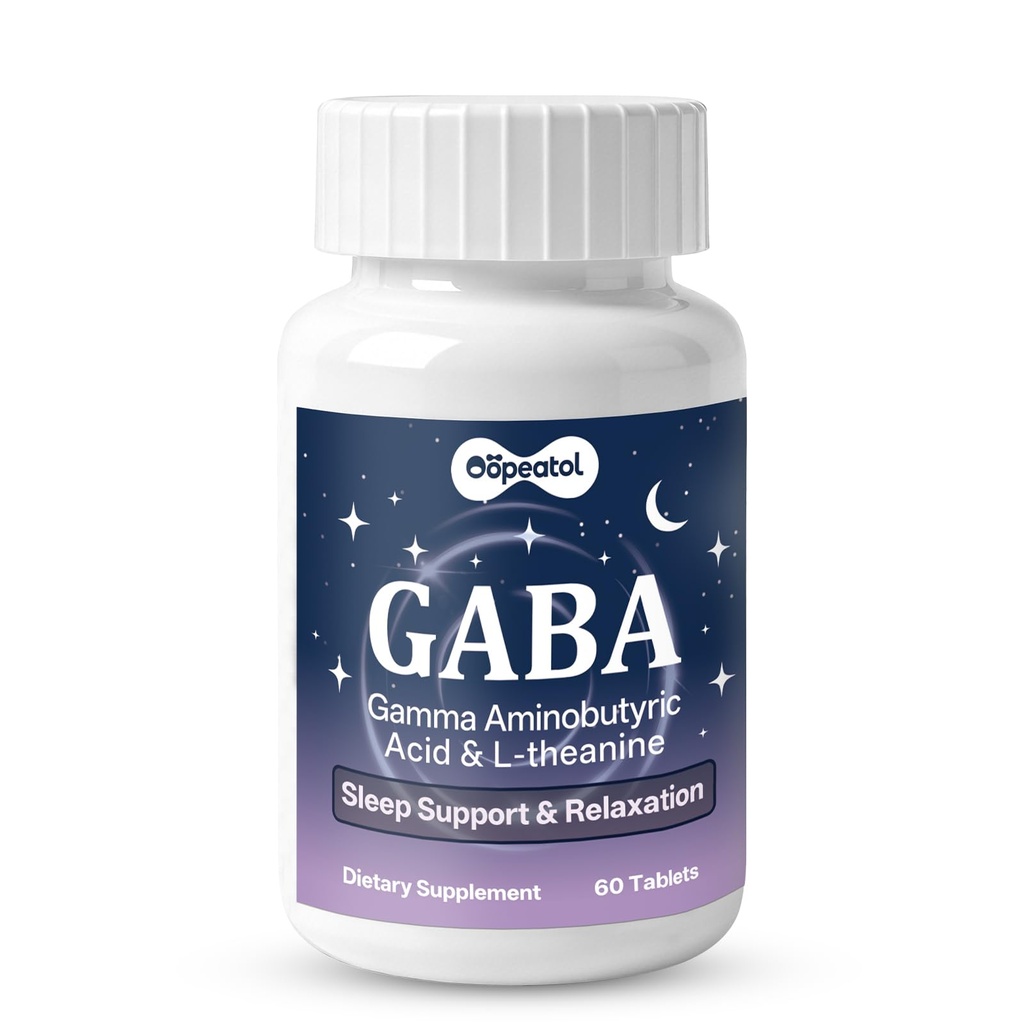 GABA 750mg con L-Theanine &amp; Magnesium ← Suplemento natural para aliviar la presión, la relajación y el enfoque calmado