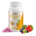 Heivy NEW Children Multivitamin Chewable - 120 Tablets for Bone, Eye, and Vitamin Health - Supports Growth and Development with Vitamin D3, C & B-Complex