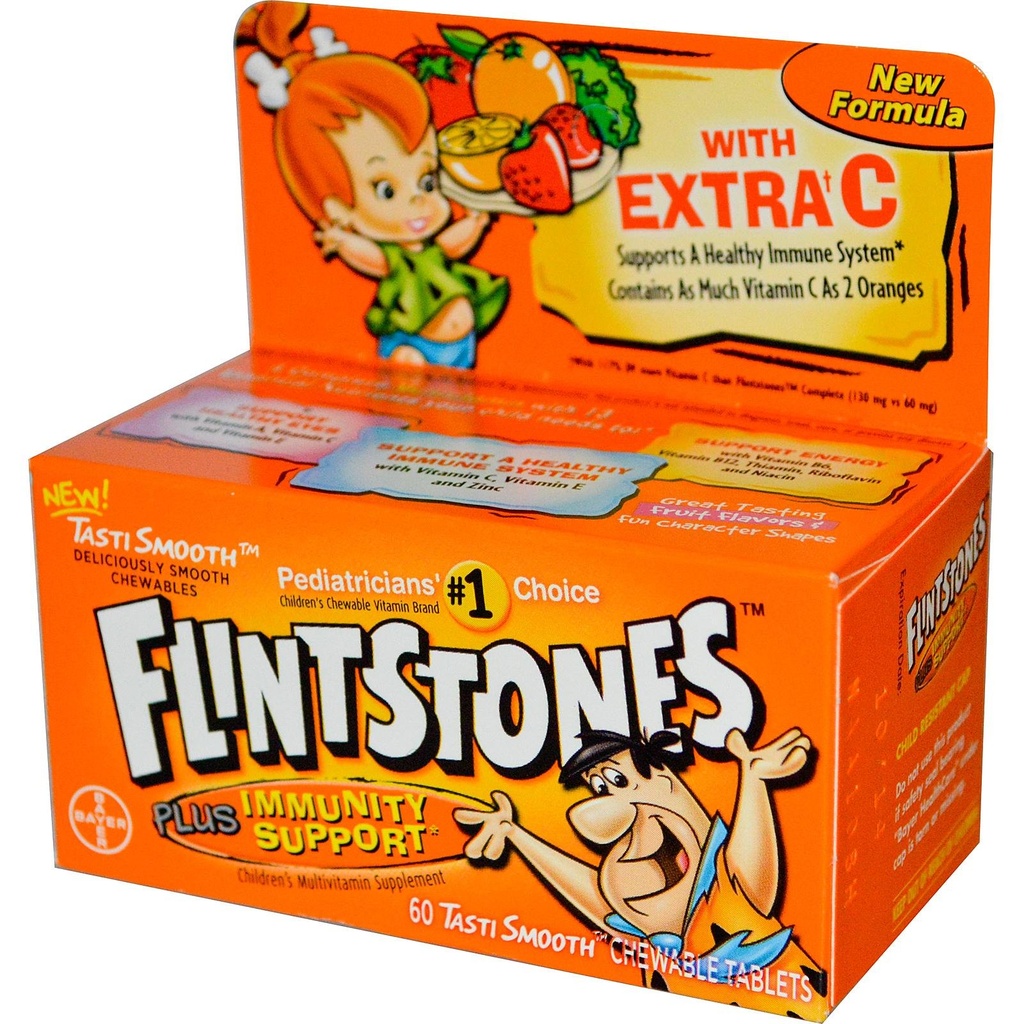 Flintstones Children's Multivitamin Supplements Chewable Tablets 60 ea