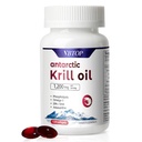 Antarctic Krill Oil 1200 mg per Serving, 120 Quick Release Softgels with Omega-3 EPA DHA, Astaxanthin & Phospholipids, Mercury Free, No Fishy Aftertaste for Heart, Joint & Brain Health