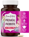 Mama Natural Prenatal Probióticos para Mujeres – Gut &amp; Immune Support for Pregnancy, Breastfeeding " Postpartum* ← 25 Billion CFU, 12 Strain Probiotic " Prebiotic Blend to Support Mom and Baby