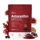 10 in 1 Astaxanthin 12mg Supplements, 4 Month Supply, Astaxantina Antioxidant from Fresh Haematococcus Pluvialis, Contains Lycopene, Grape Seed, Vitamin E, & More Supports Eye, Joints, Skin Health