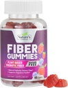Gummies de fibra para adultos, azúcar gratis diario 4g Gummy Fiber Suplemento, Prebiotic Gummy Digestive Health Support - Plant Based Soluble Chews, Prebiotics Supports Regularity & Digestion - 60 Gummies