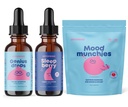 JoySpring SleepBerry Melatonin with Elderberry, Saffron Supplement and Genius Drops for Kids