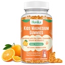 Magnesium Glycinate Gummies for Kids: Calm Magnesium Supplement for Kids &amp; Adults with Zinc Citrate, GABA, Chamomile, Vitamina B6 &amp; C - Sleep, Relax & Focus, Orange Flavor 60 Count