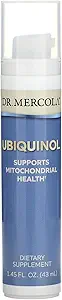 Dr. Mercola Ubiquinol Bomba líquida, 1,45 Fl. Oz. (43 mL), Alrededor de 18 Servimientos, Suplemento dietético, Apoya la Salud Mitocondrial, No GMO