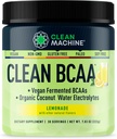 BCAA limpia - 2:1 Alimentos Fuentes BCAAs Powder &amp; Coconut Water Electrolytes Recuperación & Amino Energy Suplemento - Premio Ganando Aminoácidos Vegan Suplemento - 30 Servimientos - Lemonade
