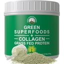 Verdes Superfood + Grass Péptidos de colágeno Fed Collagen Powder - Ultimate Blend of Best Tasting Green Superfood with Pure Pasture Raised Hydrolyzed Protein Powder for Skin Hair + Joint Health