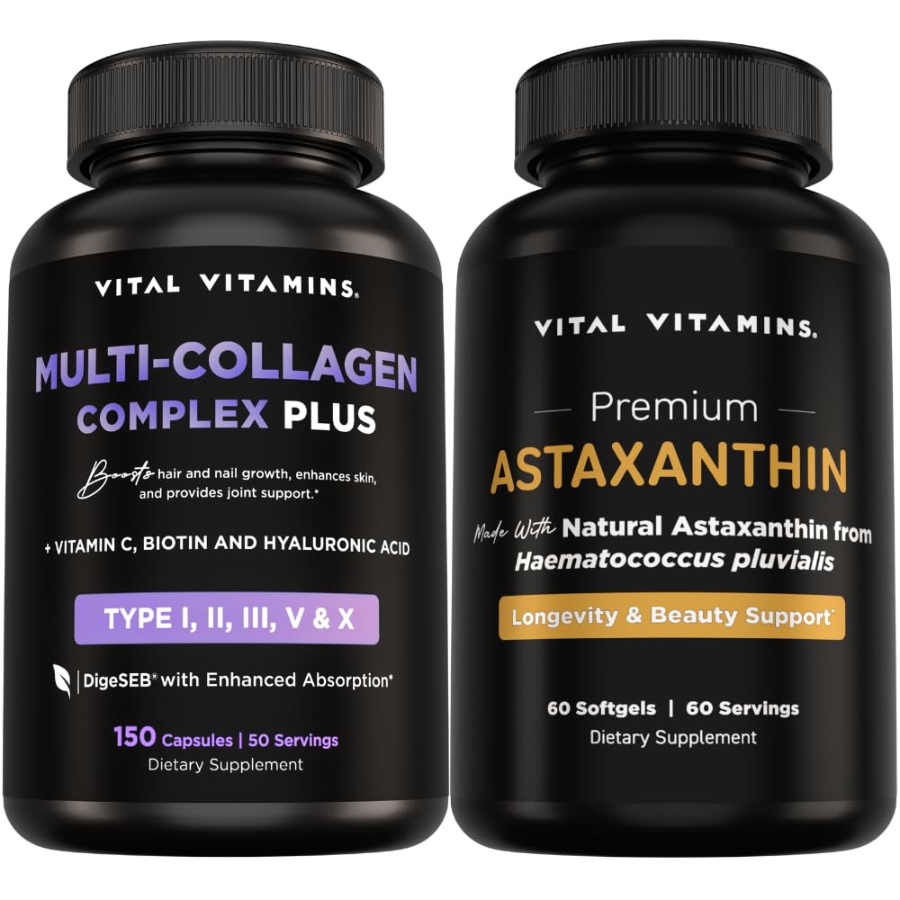 Vitaminas Vitales Multi-Colágen Plus 150 ct + Astaxanthin 60 ct
