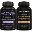 Vitaminas Vitales Multi-Colágen Plus 150 ct + Astaxanthin 60 ct