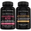 Vital Vitamins Pure Hyaluronic Acid 60 ct + Astaxanthin 60 ct