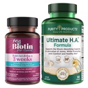 Purity Products Bundle - MyBiotin ProClinical + Ultimate H.A MyBiotin ProClinical (Biotin, MB40X Matrix, Astaxanthin) - Ultimate H.A. (BioCell Collagen, Quercetin, Hyaluronic Acid +More)