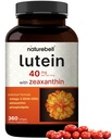 Lutein 40mg + Zeaxanthin 1,600mcg, 360 Softgels | 4-in-1 Formula with Astaxanthin, Omega-3 & Phospholipids | Marigold Flower Extract | Supports Eye, Brain & Vision Health | Non-GMO, Gluten Free