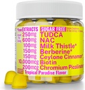 Sugar Free Gummies Gummies with Chromium Picolinate TUDCA NAC Organic Ceylon Cinnamon Milk Thistle Berberine | Capsules Powder Supplements Alt | Bile Salts N-Acetyl-L-Cysteine Biotin N-Acetylcysteine