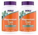 AHORA Suplementos de alimentos, Magnesio 400 mg, Función de enzima*, Soporte del sistema nervioso*, 360 cápsulas de veg (Pack of 2)