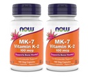 Now Supplements, MK-7 Vitamin K-2 100 mcg, Cardiovascular Support*, Supports Bone Health*, 180 Veg Capsules (Pack of 2)