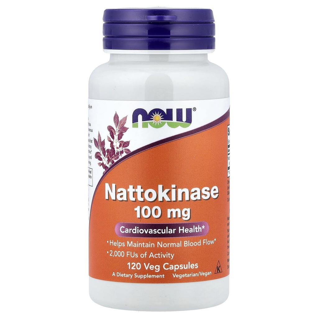 NOW Foods Nattokinase 100 mg 120 VegiCaps