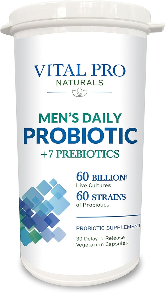 Naturales Vital Pro - Prebióticos diarios masculinos más 30 cápsulas