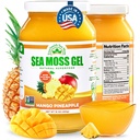EverSmith Organics - Wildcrafted Irish Sea Moss Gel | Made in USA | Rich in Vitamins & Minerals | Sea Moss Gel Raw | Nutritional Supplement | Mango Pineapple (1 Jar)