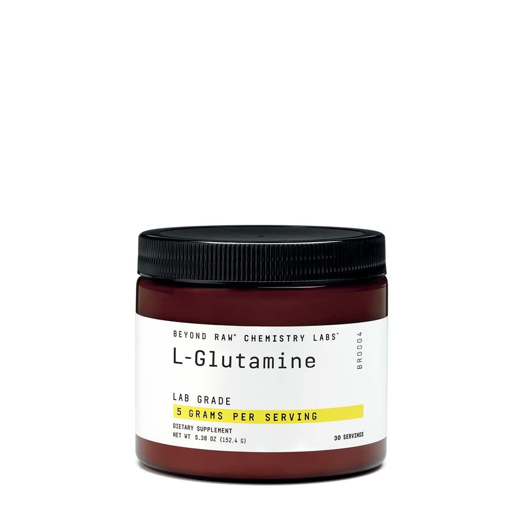 Más allá de los laboratorios de química de RAW L-Glutamine Powder, soporta función muscular, grado de laboratorio, 30 servicios