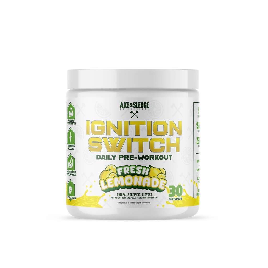 Axe & Sledge Ignition Switch preworkout | Fresh Lemonade