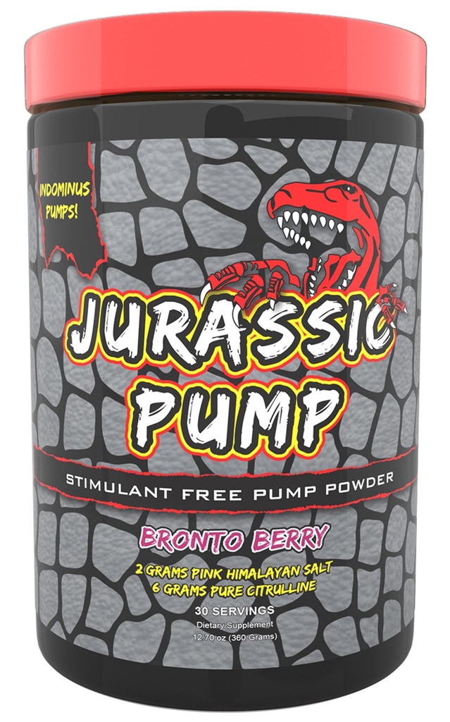 Muscle Pump Powder (Berry) - Non-Stimulant Preworkout, Nitric Oxide Booster - 6 Grams Citrulline, 2 Grams Pink Himalayan Salt, Agmatine, Pomegranate Stim Free 30 Servings