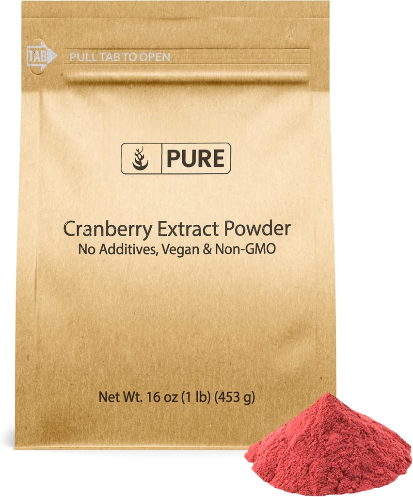 PURE ORIGINAL INGREDIENTES Extracto de arándano No GMO, Suplemento Herbal