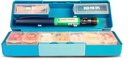 GMS Group Medical Supply, LLC Diabetic Pen Case & 7 Day Medicine Organizer - Travel Kit for Diabetic Supplies - at a Glance Medicine Reminder - Holds New &amp; Used Needles Safely - Small &amp; Discreet