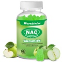 NAC Gummies for Adults & Kids 1200mg, NAC Supplement N-Acetyl Cysteine, Immune Support,NAC Chewable Support Liver Health,Sugar-Free, Green Apple Flavor
