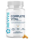Revive MD Supplements & Support, Complete Vital (120 Vegetarian Capsules) - NAC & CoQ10 Supplement Supports Health, & Antioxidant Activity (30 Servings)