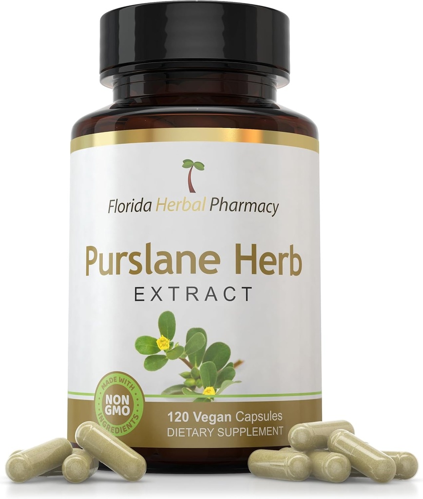 Florida Herbal Farmacia, Purslane Herb Extracto Suplemento cápsulas