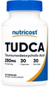 Nutricost Tudca 250mg, 30 Capsules (Tauroursodeoxycholic Acid) - Gluten Free, Non-GMO