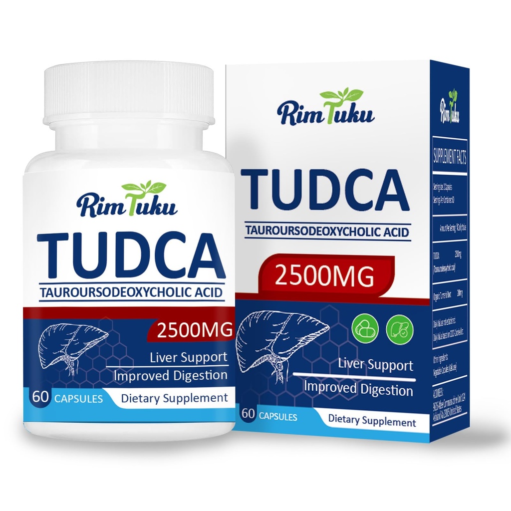 2500MG TUDCA Supplement - Bile Salts Liver Detox & Cleanse and Gallbladder Clease Health Formula Live Supplement 60 Capsules