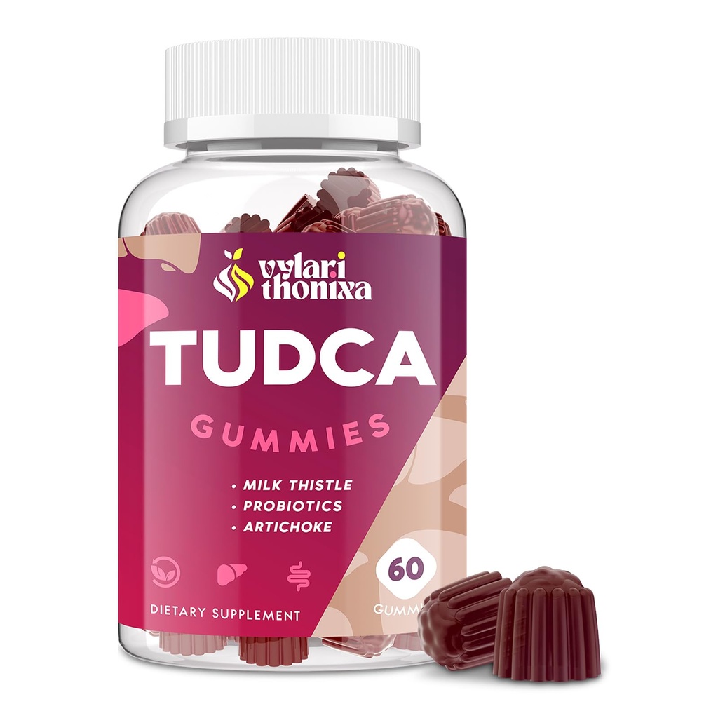 Premium TUDCA Bile Salts Gummies - 2000mg High Potency Liver Support Supplement, Liver Detox & Repair with Milk Thistle, Artichoke, Probiotics - Vegan, 30 Servings