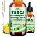 Pure TUDCA Bile Salts Liquid Drops 1200mg (Tauroursodeoxycholic Acid) Premium Liver Support, Bile Flow & Gallbladder Cleanse Supplement丨High Absorption Liquid | Non-GMO | 3rd Party Tested | 2 Fl Oz