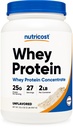 Nutricost Whey Protein Concentrate (Unflavored) 2LBS - Gluten Free & Non-GMO