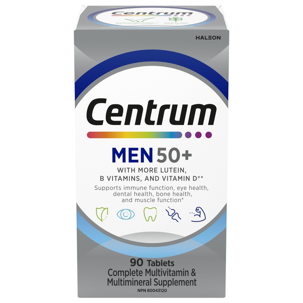Centrum para Hombres 50+, 90 pestañas