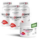 Hallusa Natural Hallosmine 300mg Diosmin, 180 Capsules + Free Leg Cream with Diosmin, Hesperidin &amp; Horse Chestnut, 4 oz ¦ Blood Circulation " Vein Support Supplement, GMO Free, Gluten Free