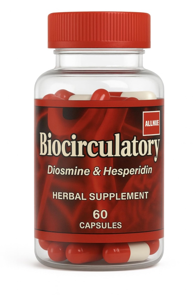 Biocirculatory | Herbal Supplement with Diosmin & Hesperidin | 60 Capsules | Citrus Bioflavonoids | Dietary Supplement | Made in USA | GMP Quality