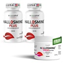 Hallusa Natural Hallosmine Plus 500mg Diosmin, 120 Capsules + Free Leg Cream with Diosmin, Hesperidin & Horse Chestnut, 4 oz | Blood Circulation & Vein Support Supplement, GMO Free, Gluten Free