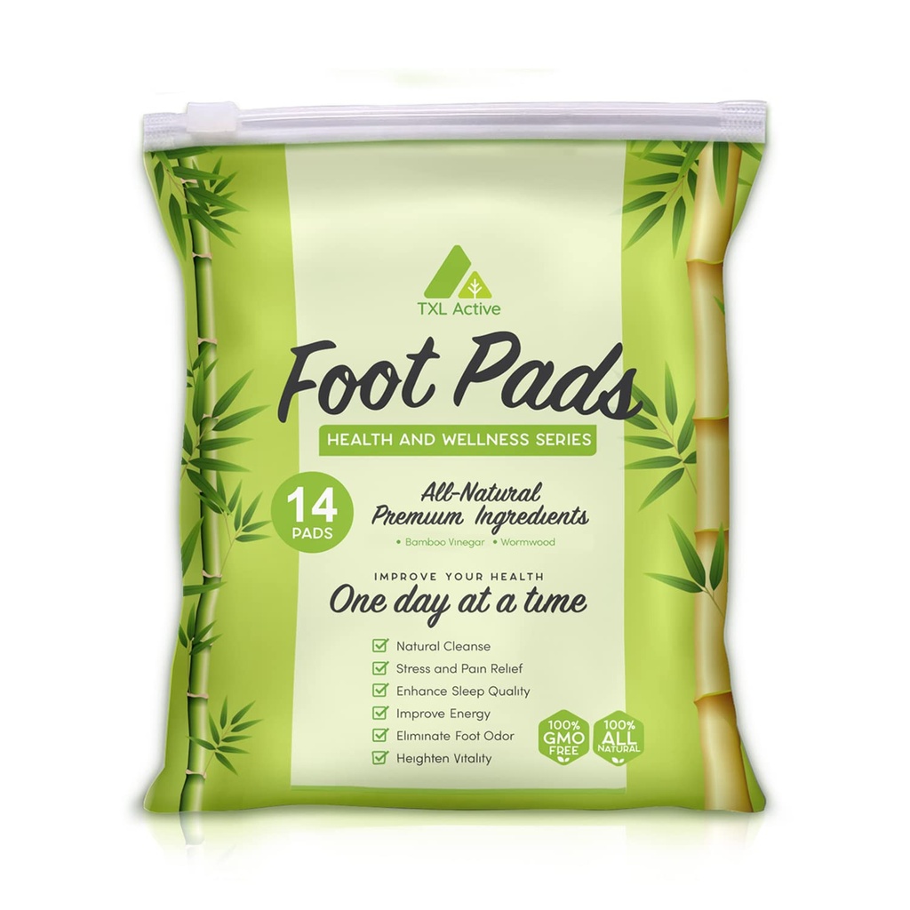 Bamboo Charcoal Foot Pads: 14 Count Overnight Comfort Patches - Plant-Based Wellness-Inspired Foot Care for Evening Routine, Travel, Workdays & Self-Care