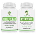 VitaMonk Quercetin & Relaxeril Muscle Relaxer - Immune, Antioxidant & Muscle Support - Quercetin 500mg, Bromelain, Natural Relaxation Formula