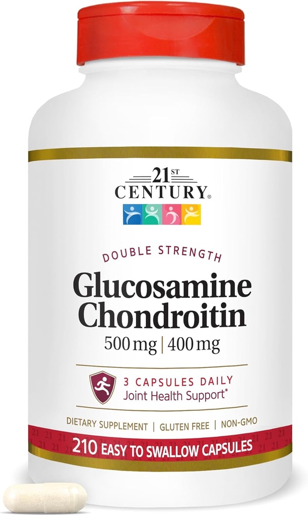 21st Century Glucosamine Chondroitin 500/400mg - Double Strength, cp 210 Count