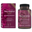 Reserveage Beauty Resveratrol Plus+ 1000 mg - Rapid-Release Resveratrol Capsules with Quercetin for Immune System, Brain Health & Cellular Health - Gluten-Free & Vegan - 30 Veggie Capsules